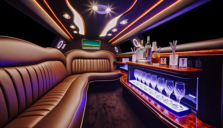 luxurious features in rental limousines