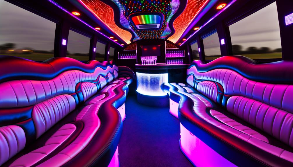 luxurious party bus rentals