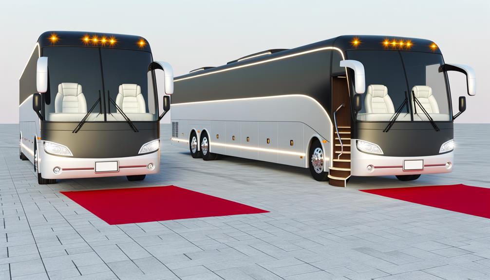 luxury party bus comparison
