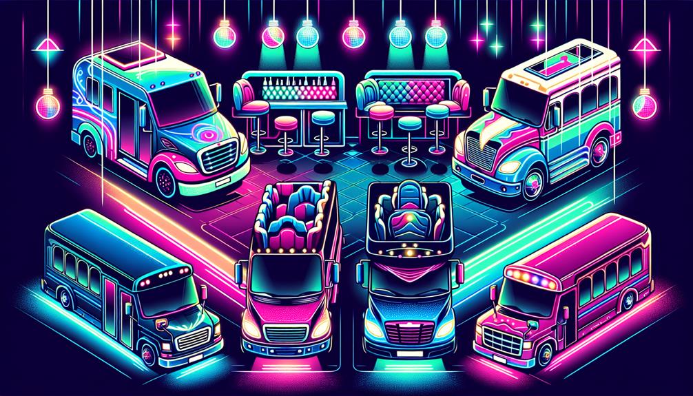 selecting a party bus